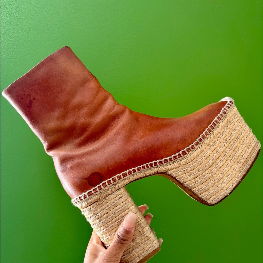 Brown Platform Boots